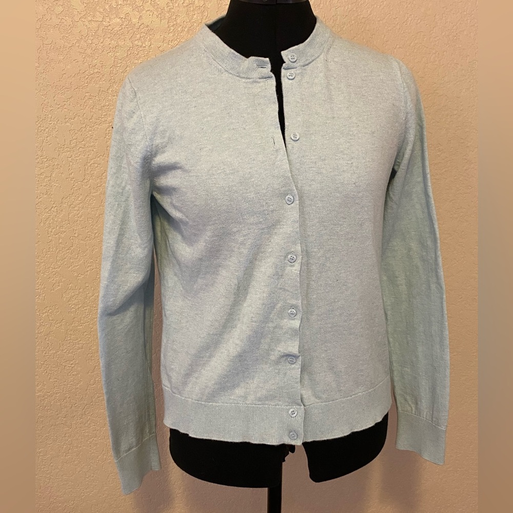 J Crew Baby Blue Cardigan